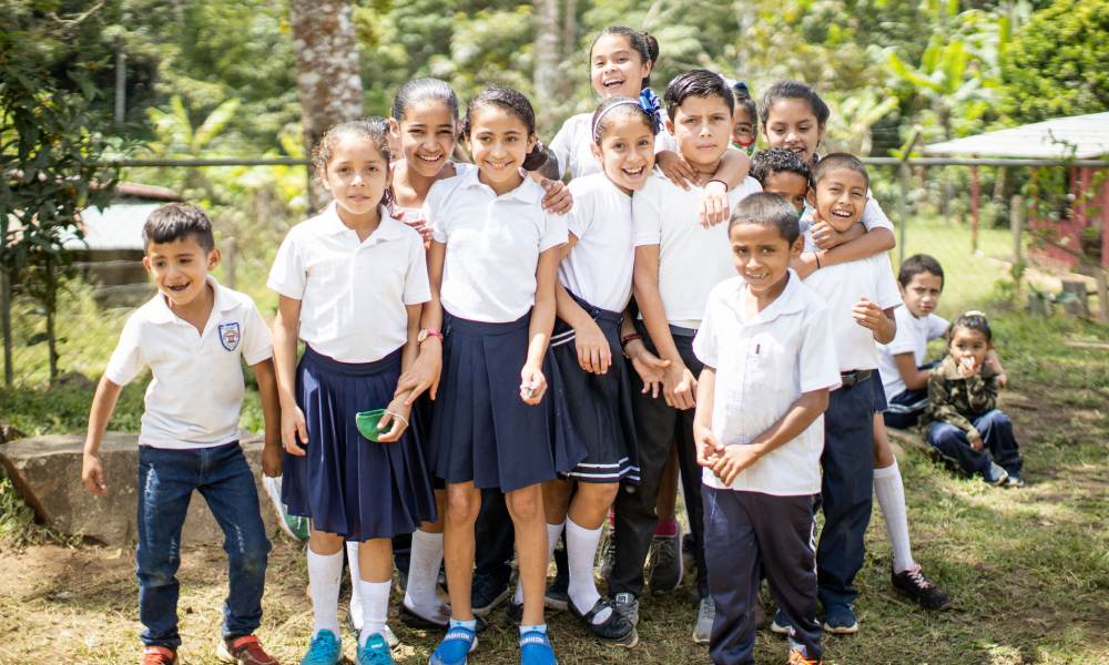 Niños de comunidad cafetera