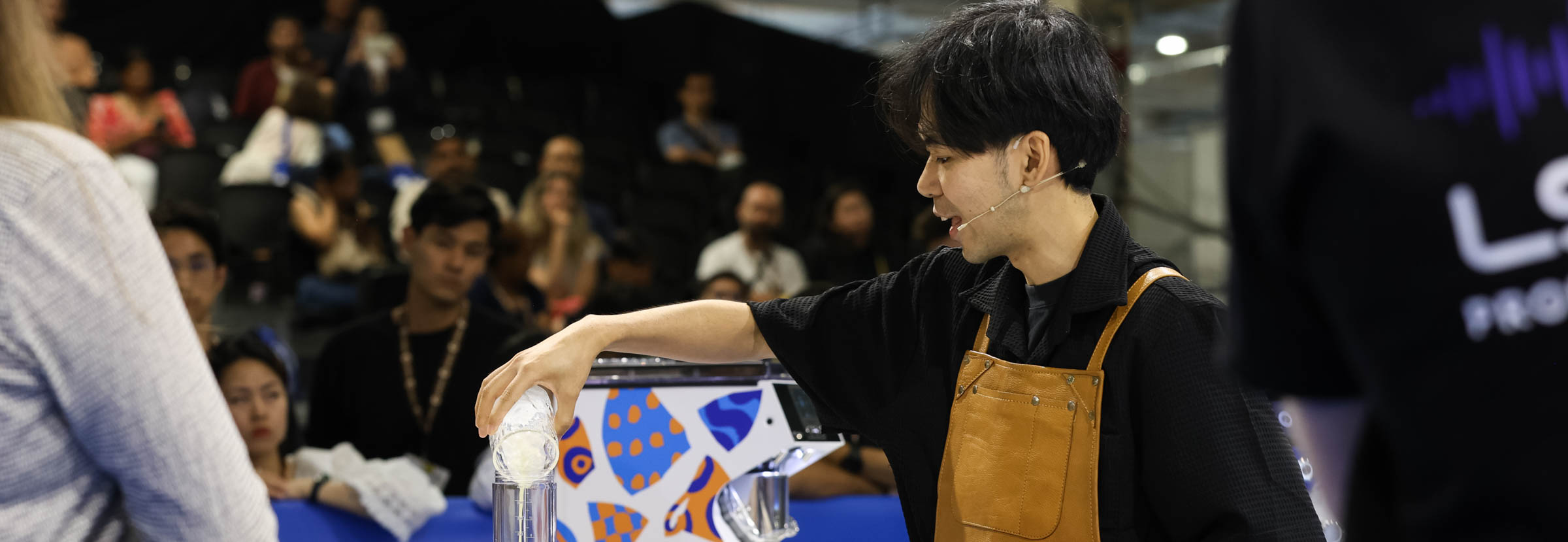 Barista Dawn Chan, que usou a variedade Typica Mejorado em sua apresentação no WBC 2023