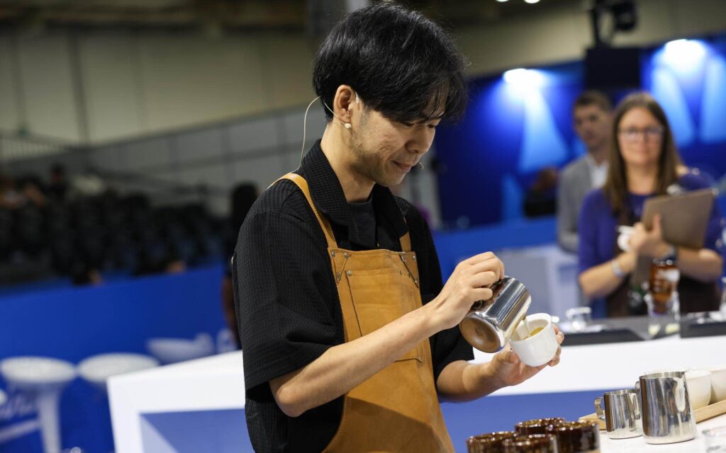 Apresentação do barista Dawn Chan no WBC 2023